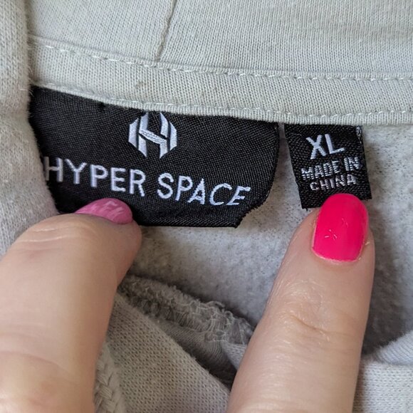 Hyper Space NASA Crop Hoodie Size XL - Picture 5 of 8